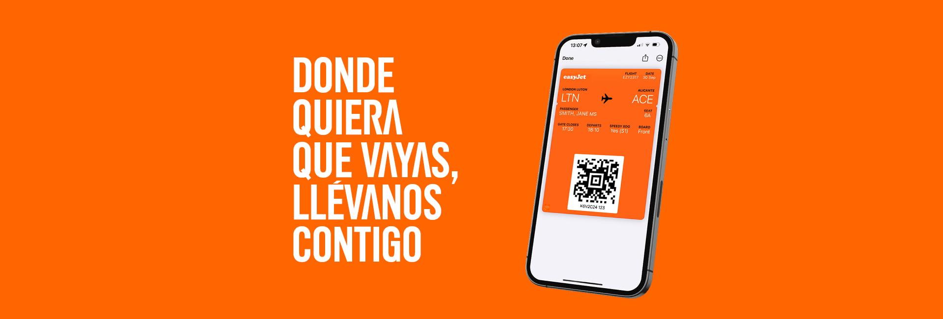 Tarjeta de embarque easyJet